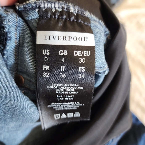 Liverpool Maternity Capri w/ Cuffed Hem size 0/25 - Picture 6 of 7